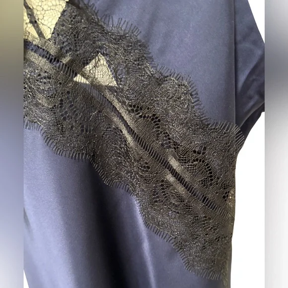 House of Harlow 1960 NWT Size S Beautiful Rich Navy & Black Lace Dress  (0633) - Picture 6 of 12